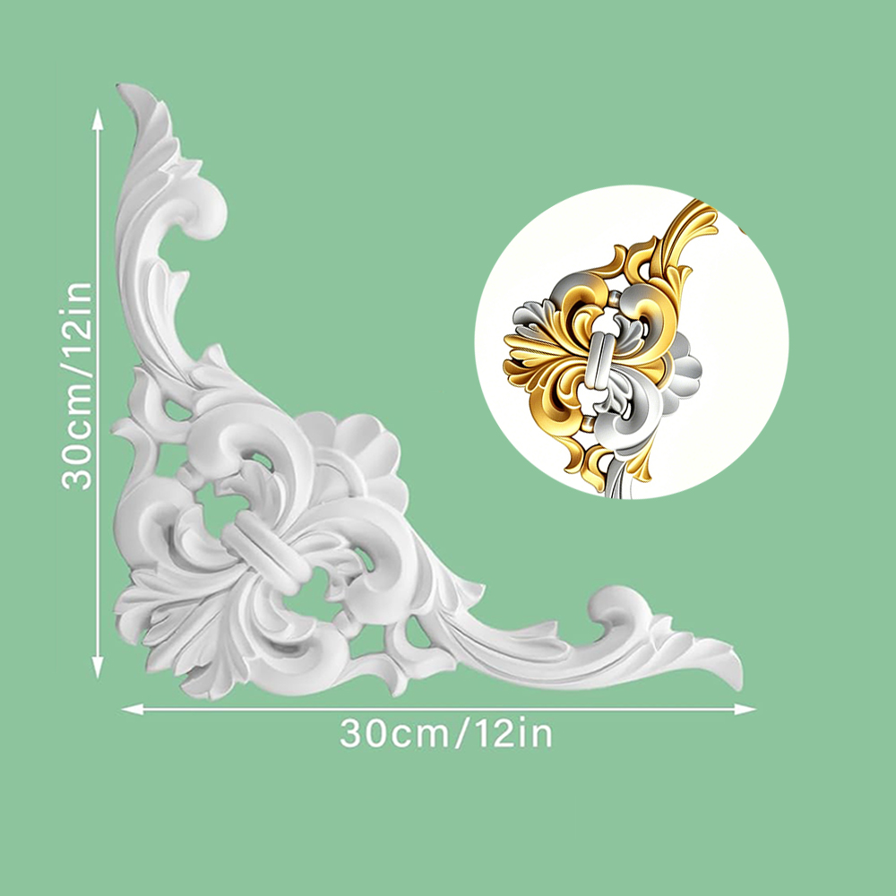 PU Ceiling Molding Kit Corner  - Flower Wall Panel ulasan dan harga
