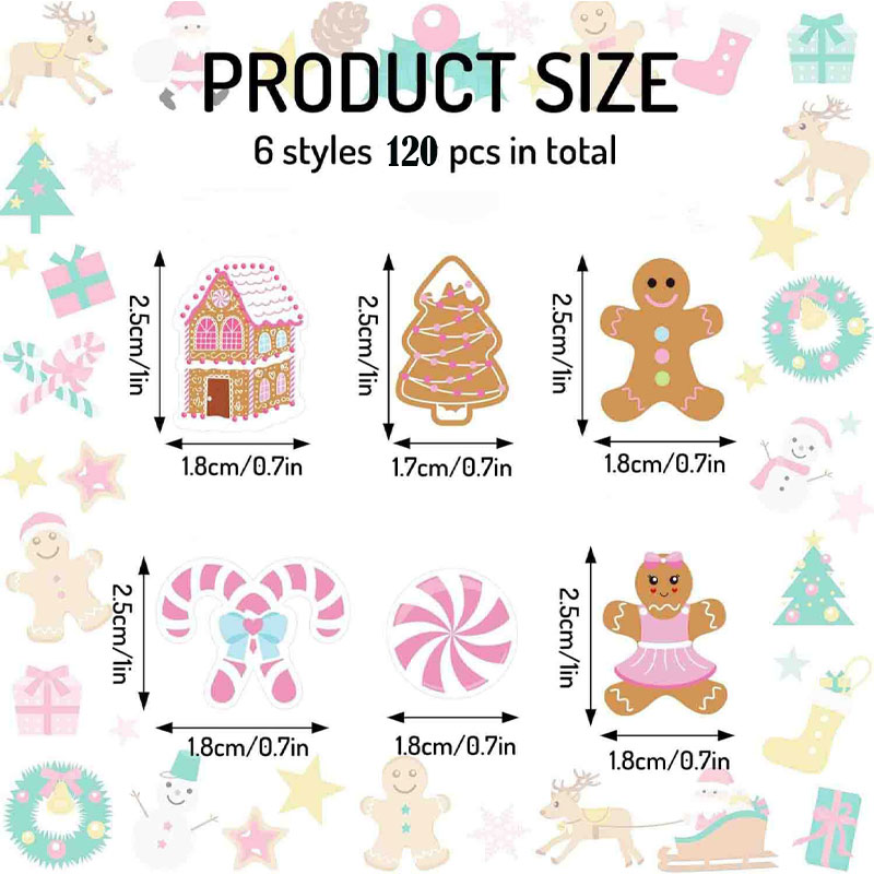 330Pcs Pink Gingerbread Christ - Papercraft Supply Confetti ulasan dan harga