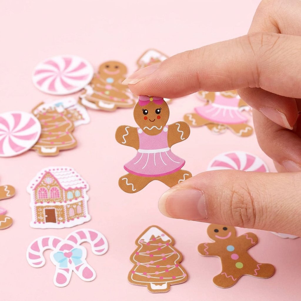 330Pcs Pink Gingerbread Christ - Papercraft Supply Confetti ulasan dan harga