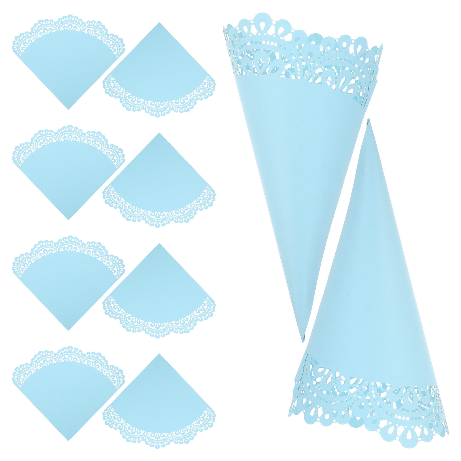 50pcs Wedding Confetti Cones H - Papercraft Supply Confetti ulasan dan harga