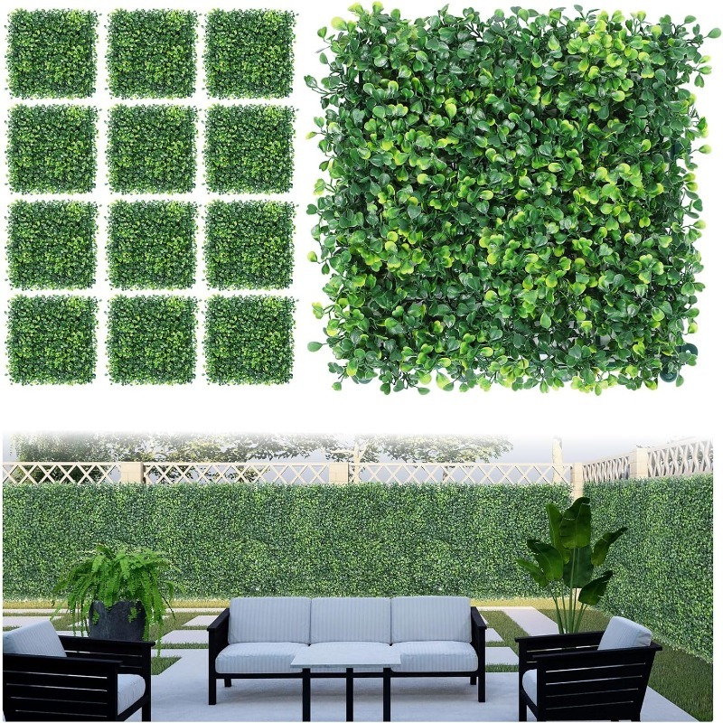 1/3/6Pcs Artificial Plants Gra - Flower Wall Panel ulasan dan harga