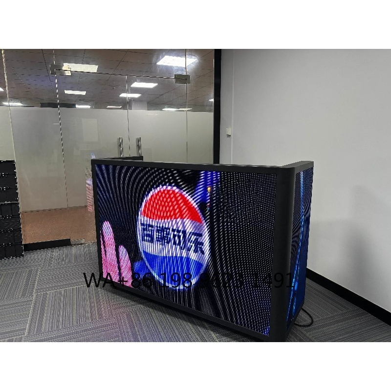 Portable DJ Booth Facade LED V - Event Party Dj ulasan dan harga